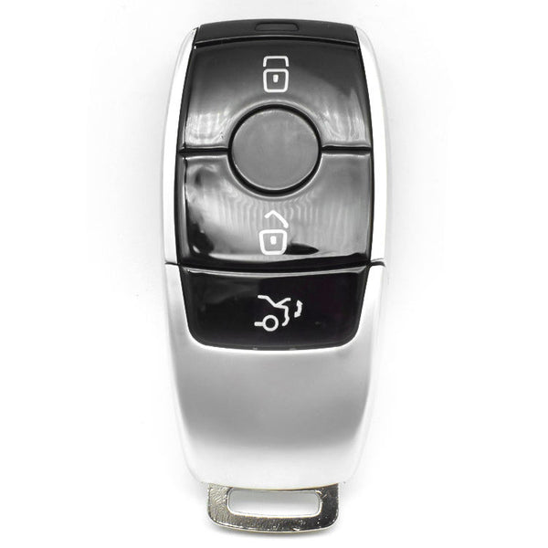 For Benz 3 Button Remote Car Key Shell Case Housing for Mercedes Benz E Class E200 E260 E300 E320 W213 2017 2018 2019 C200L E300L S320 GLC Black color