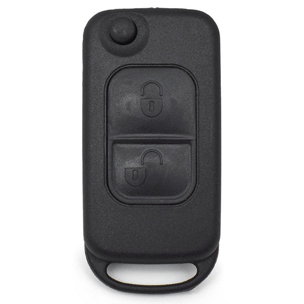 For Benz 2 Button Flip Remote Key Blank with 2 track blade (No Logo)