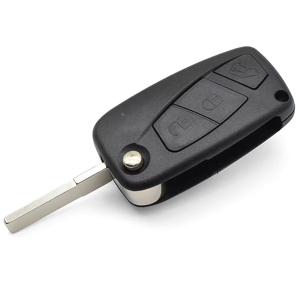 For Fiat 3 button flip remote key blank (Black Color)