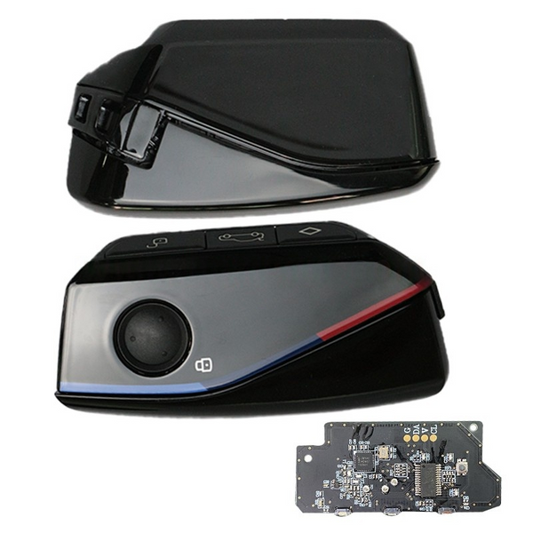 For BMW FEM BDC CAS4 CAS4+ 4 button Smart Remote Key with 433MHz HTTAG-PRO(ID49) PCF7953P chip black color